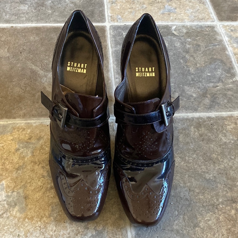 Vintage Stuart Weitzman Brown Leather Ankle Boots